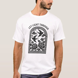 Camiseta de Painel Swallow Let Light Through