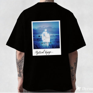 Camiseta de Paisagem Sonhadora Estética Polaroid V
