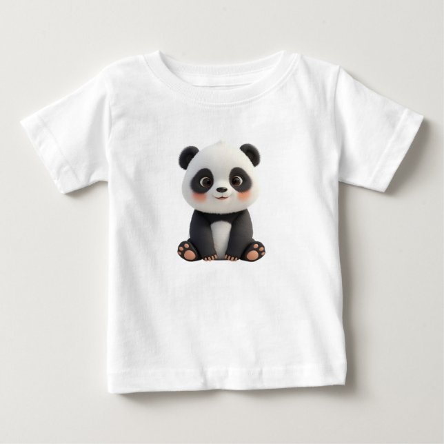 Camiseta de Panda Bebê Fofo (Frente)
