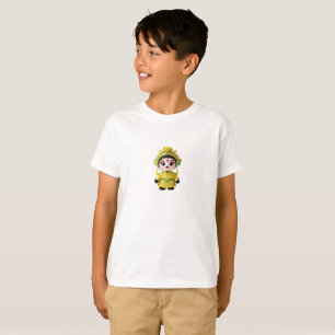 Camiseta de Panda Fofo com Fantasia de Ópera de Pe