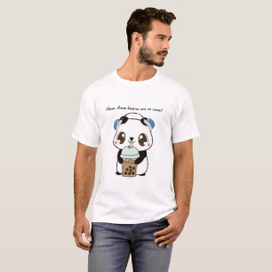 Camiseta de Panda Fofo – Desenho Engraçado de Urso