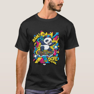 Camiseta de Panda Skateboarder