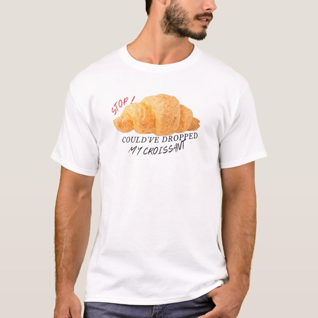 Camiseta de pão croissant 2 (Frente)