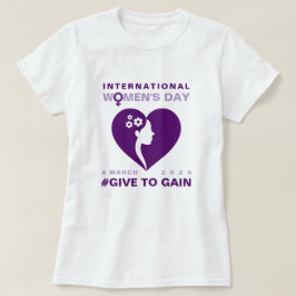 Camiseta Dê Para Ganhar Dia Internacional da Mulher 2026