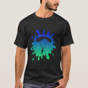 Camiseta de Paraquedismo com Presente de Arte de S