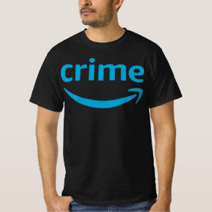 Camiseta de Paródia de Logotipo de Crime Engraçado