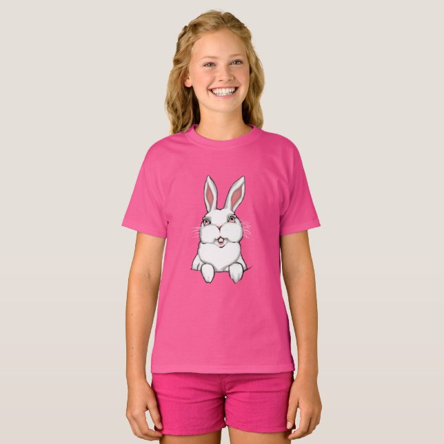Camiseta de Páscoa de camiseta do Bunny Kid (Frente Completa)