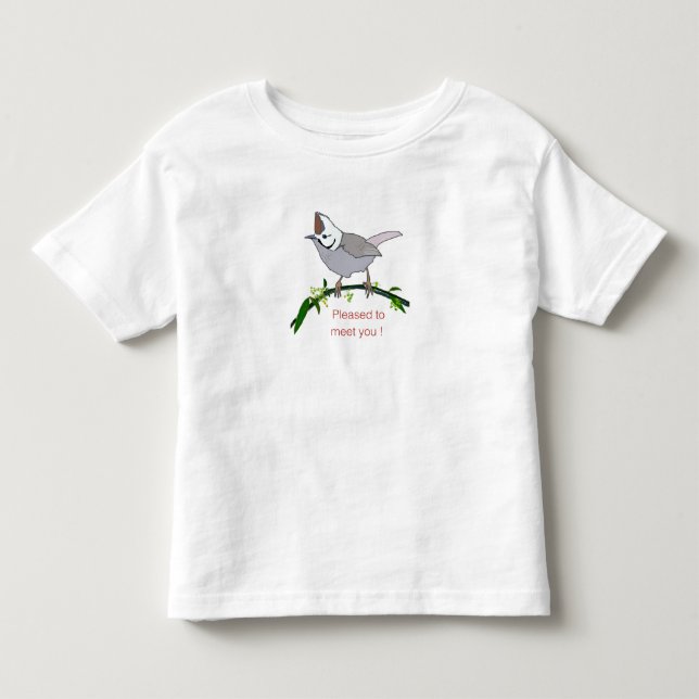 Camiseta de pássaro fofo (Frente)