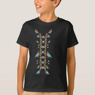 Camiseta de Pássaros da Ucrânia Lindos Florais Vin