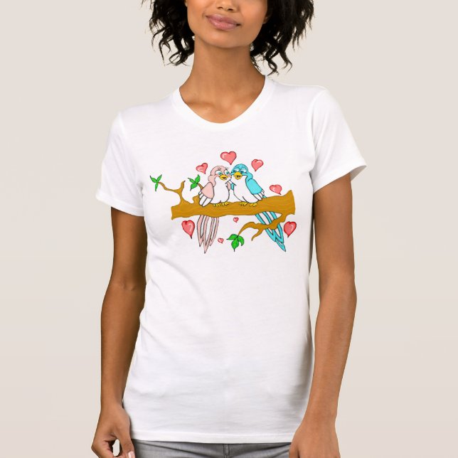 Camiseta de Pássaros do Amor (Frente)