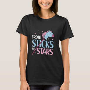 Camiseta De Paus a Estrelas - Cavalgar com Hobby Horse