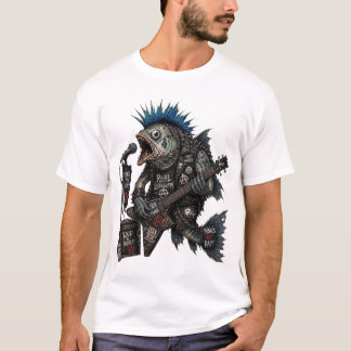 Camiseta de Peixe-Lanterna do Punk Rock