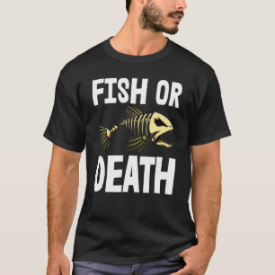 Camiseta de Peixe ou Morte Esqueleto Camisetas de