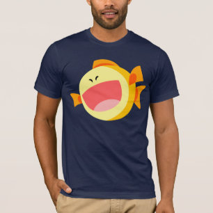 Camiseta de Peixes Feliz e Bonita