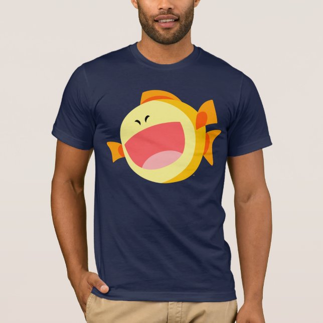 Camiseta de Peixes Feliz e Bonita (Frente)
