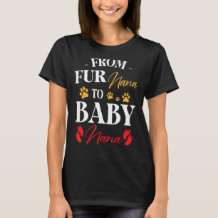 Camiseta De Pele Nana A Bebê Nana Feliz Grávida Pai Mãe