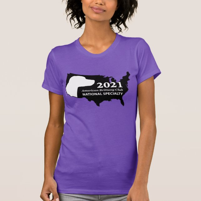 Camiseta de Pequena Folha das Mulheres Nacionais A (Frente)