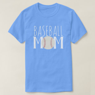 Camiseta de Pequena Folha de Baseball Mãe Unisex