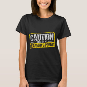 Camiseta de Permissão de Aprendiz de Motorista Cui