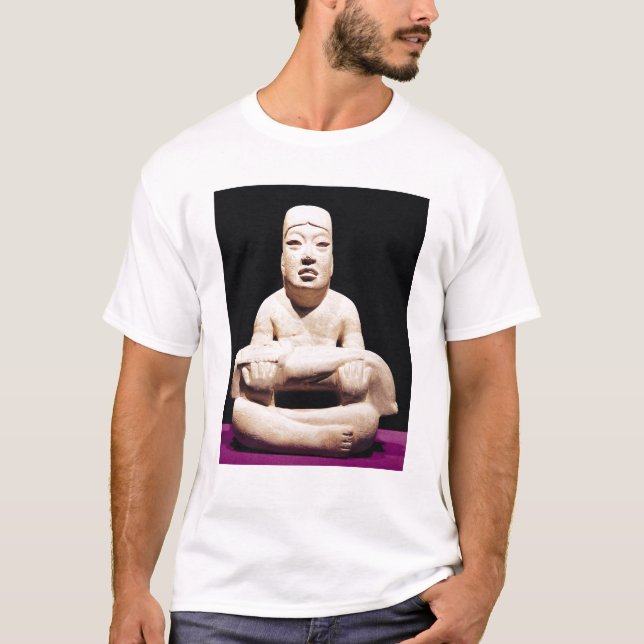 Camiseta De pernas cruzadas figura que guardara um bebê, (Frente)