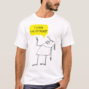 Camiseta de Personagem de Desenho Animado 'Estou d