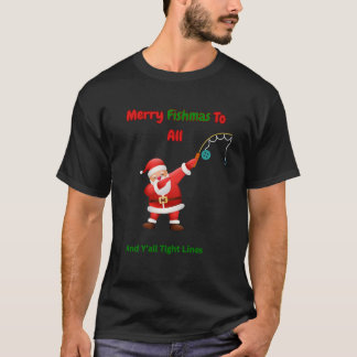 Camiseta de pesca de Natal