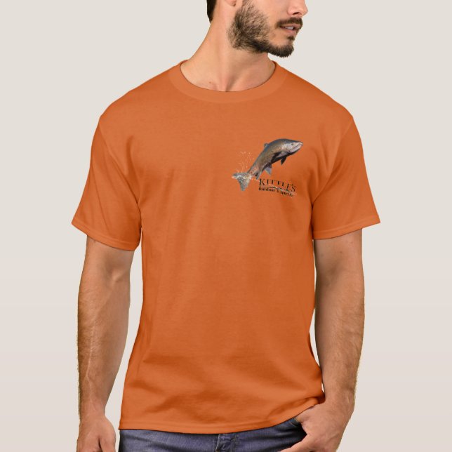 Camiseta de pesca de salmão para todos! (Frente)