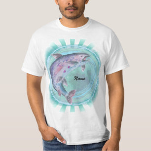 Camiseta de pesca de trutas