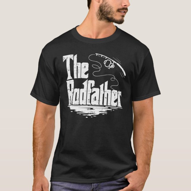Camiseta de Pesca Divertida O Rodfather (Frente)