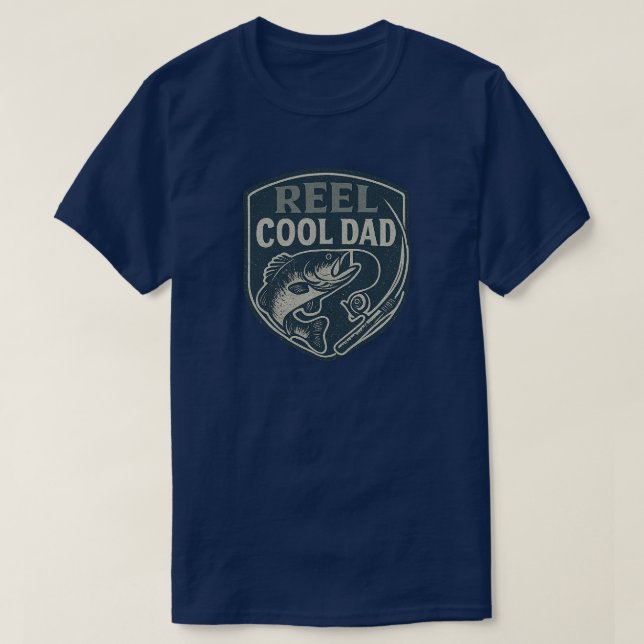Camiseta de pesca engraçada para pai incrível  (Frente do Design)