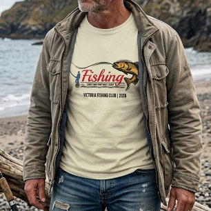 Camiseta de Pescador de Robalo Homem de Verdade Cl
