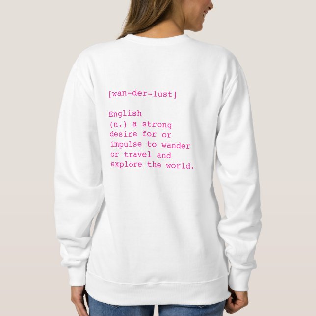 Camiseta de pescoço de galinha de Wanderlust (Verso)