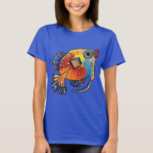 Camiseta de pêssegos