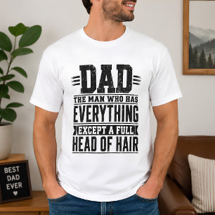 Camiseta de Piada de Pai Careca Engraçado Presente