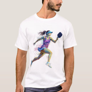 Camiseta de Pickleball - Jogadora Feminina