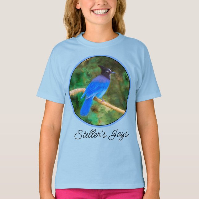 Camiseta de pintura original de Steller's Jay - Ar (Frente)