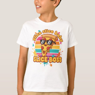 camiseta de pizza engraçada, camisa de bebê com fa