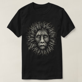 Camiseta de placa de arranhões em preto e branco
