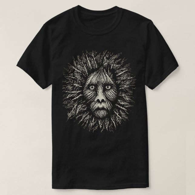 Camiseta de placa de arranhões em preto e branco (Frente do Design)