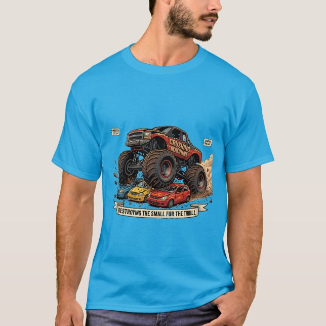 Camiseta de pneu sobressalente de caminhão monstro (Frente)