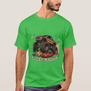 Camiseta de pneu sobressalente de caminhão monstro