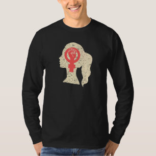 Camiseta Dê poder ao símbolo feminista de março Pro