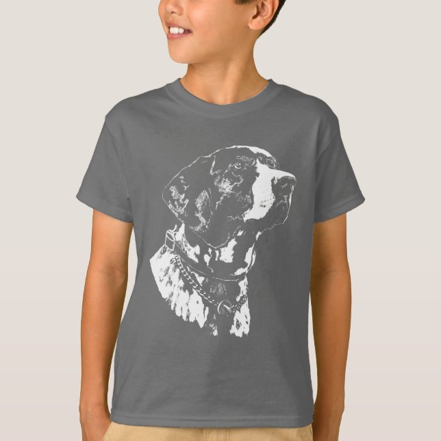 Camiseta de Pointer Dog Camisa Ponteiro Alemão T-S (Frente)