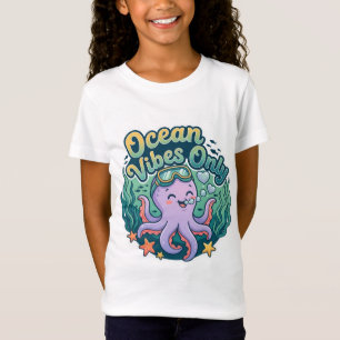 Camiseta de polvo fofo Ocean Vibes Only Mar para