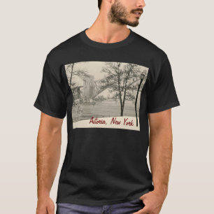 Camiseta De "ponte" Astoria Hellgate, o T dos homens de NY