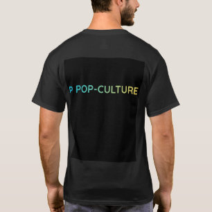 Camiseta de POP-CULTURA - Tipografia Gradiente nas