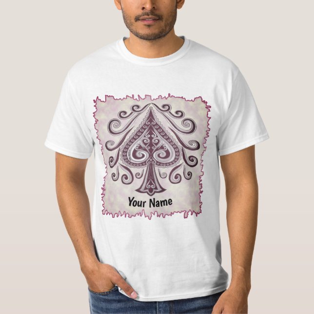 Camiseta de pôquer de Espadas (Frente)