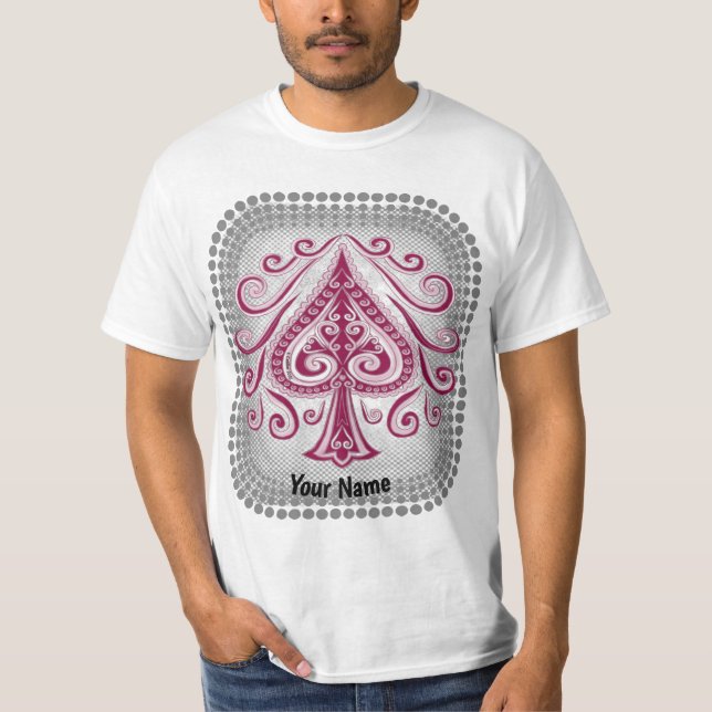 Camiseta de pôquer espadas (Frente)