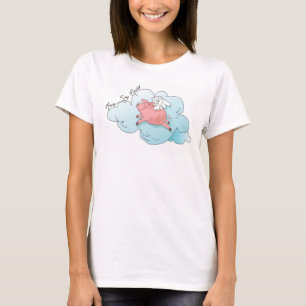 Camiseta de porco voadora