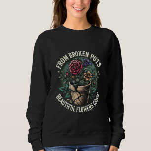 Camiseta De Potes Quebrados, Flores Bonitas Crescem Emo